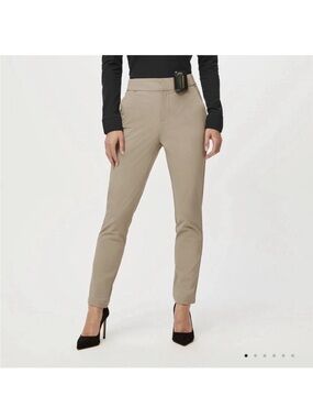 FIGS Pro Skinny Scrub Trouser Pants Women's Large Khaki Beige Medical Stretch